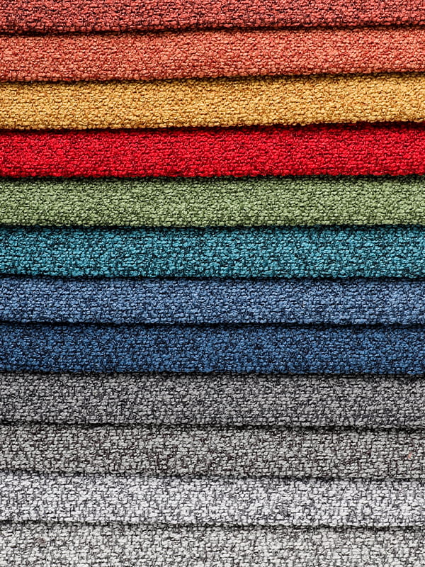 Coral Loop Garn Polyester och Linen Soffa Tyger