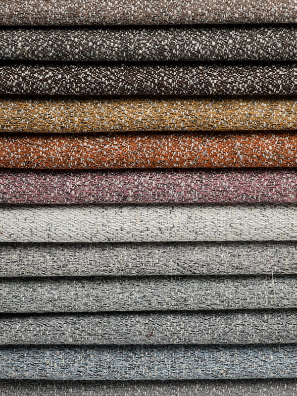 Polyester- och linnetyg för soffa