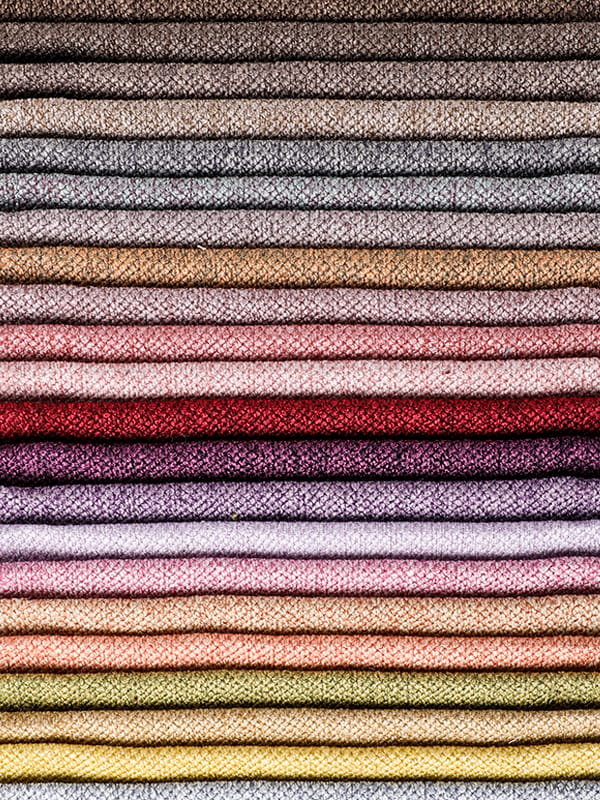 Polyester- och linnetyg för soffa