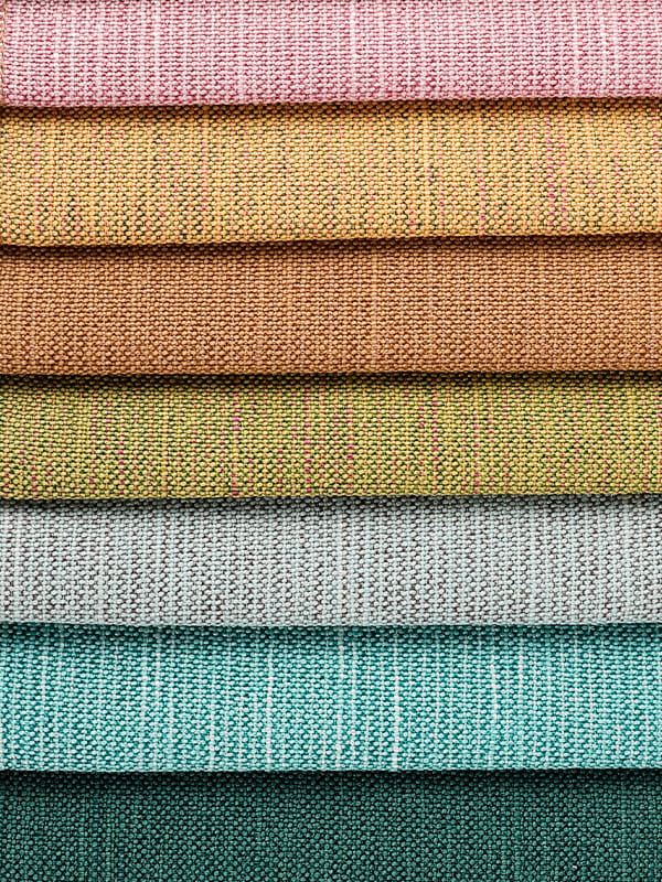 Polyester- och linnetyg för soffa